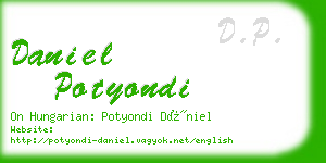 daniel potyondi business card